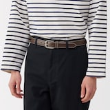 ベジタブルタンニンレザー　長さ調節式ベルト　中幅ステッチ