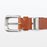 ベジタブルタンニンレザー　長さ調節式ベルト　中幅