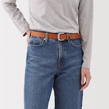 ベジタブルタンニンレザー　長さ調節式ベルト　中幅