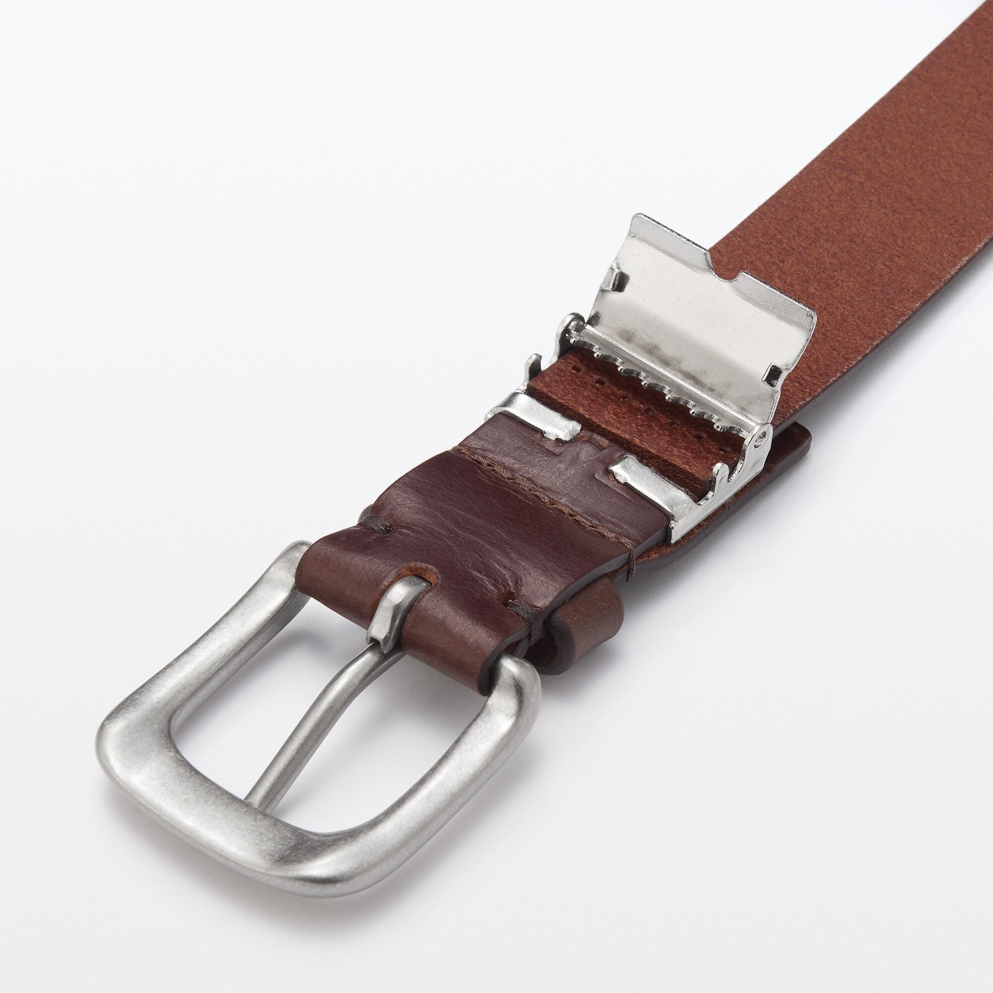 ベジタブルタンニンレザー　長さ調節式ベルト　中幅