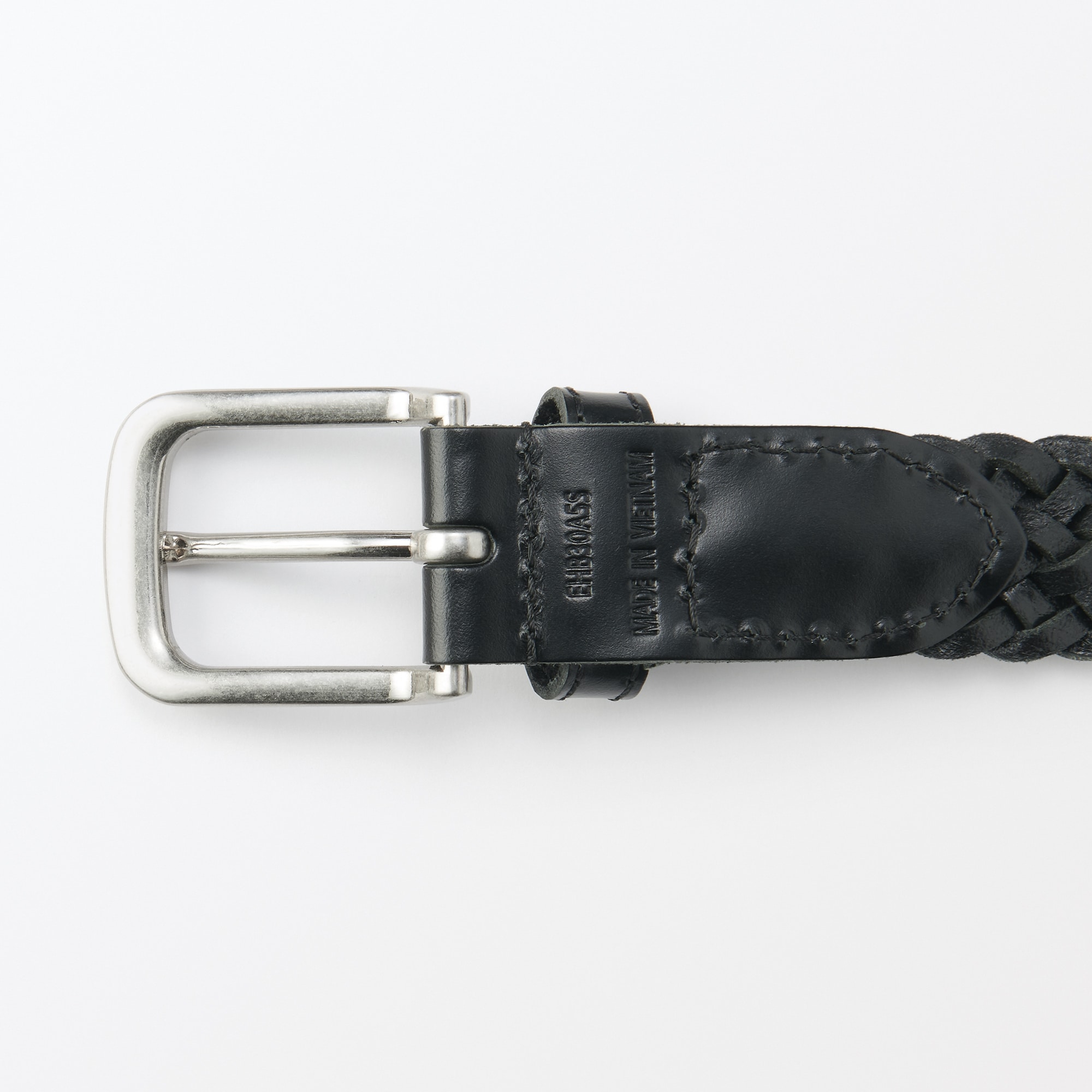 ベジタブルタンニンレザー　手編みベルト　中幅