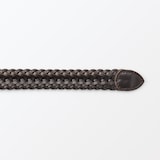 ベジタブルタンニンレザー　手編みベルト　中幅