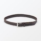 ベジタブルタンニンレザー　手編みベルト　中幅