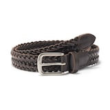 ベジタブルタンニンレザー　手編みベルト　中幅