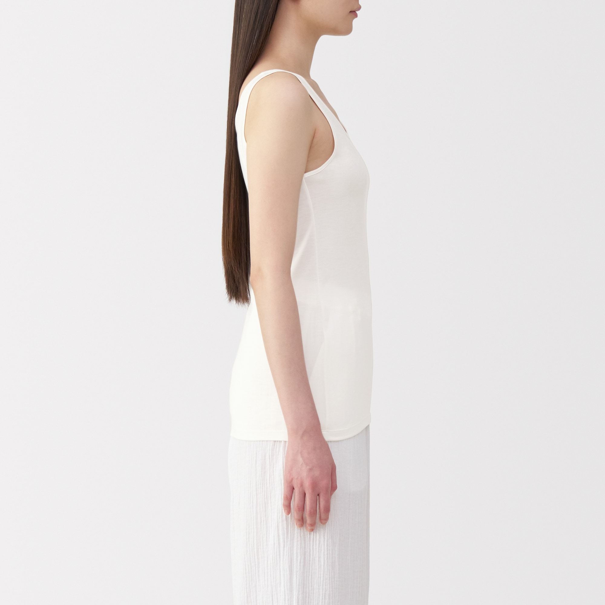 婦人　シルクタンクトップ