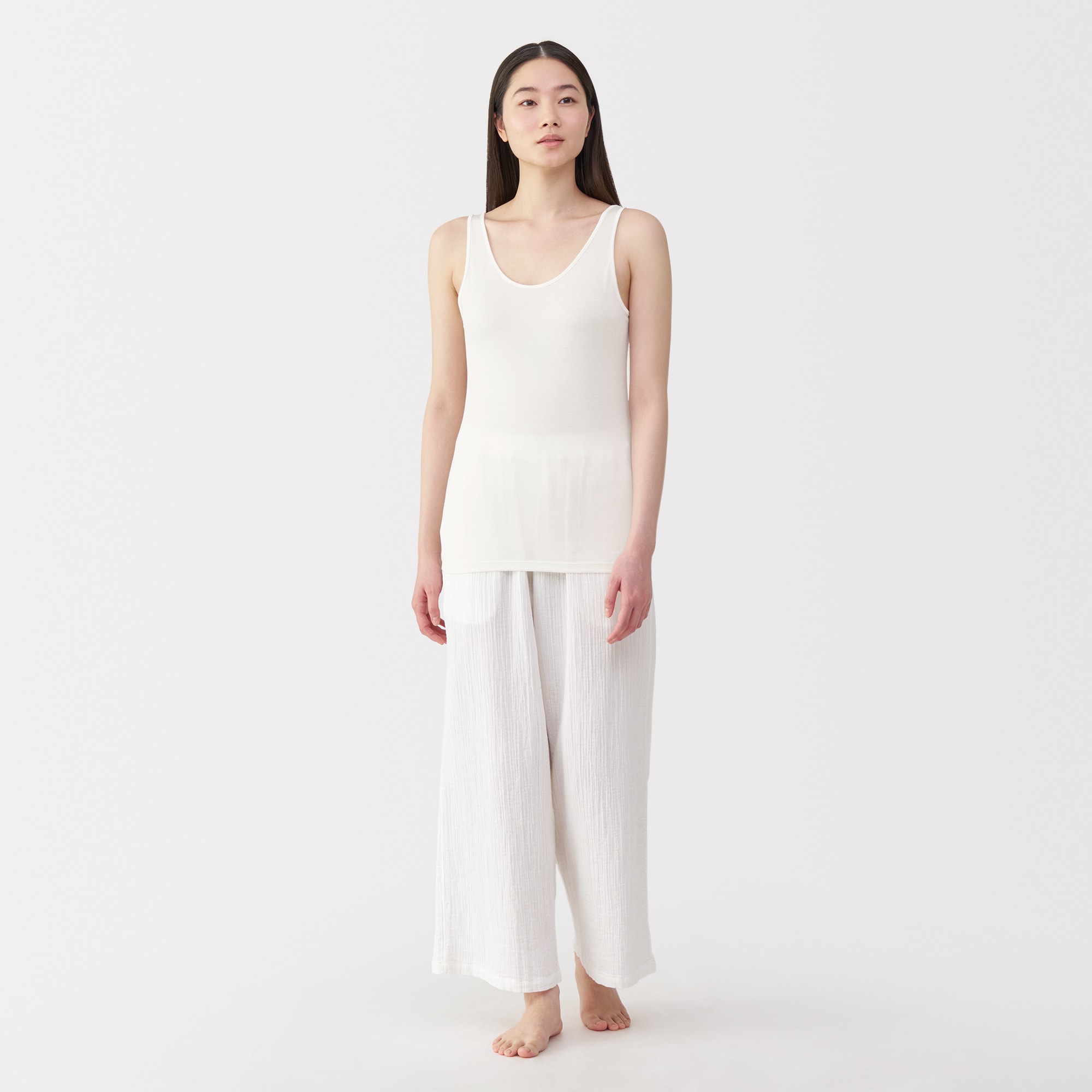 婦人　シルクタンクトップ