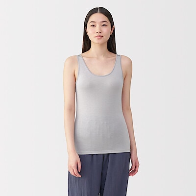 婦人　シルクタンクトップ