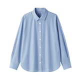 婦人　洗いざらし　ブロードレギュラーカラー長袖シャツ