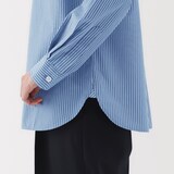 婦人　洗いざらし　ブロードレギュラーカラー長袖シャツ