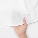 婦人　洗いざらし　ブロードレギュラーカラー長袖シャツ