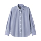 婦人　洗いざらし　ブロードレギュラーカラー長袖シャツ