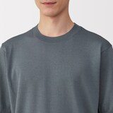 紳士　ＵＶカットヘンプ混クルーネック半袖セーター