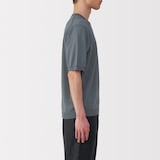 紳士　ＵＶカットヘンプ混クルーネック半袖セーター