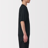 紳士　ＵＶカットヘンプ混クルーネック半袖セーター