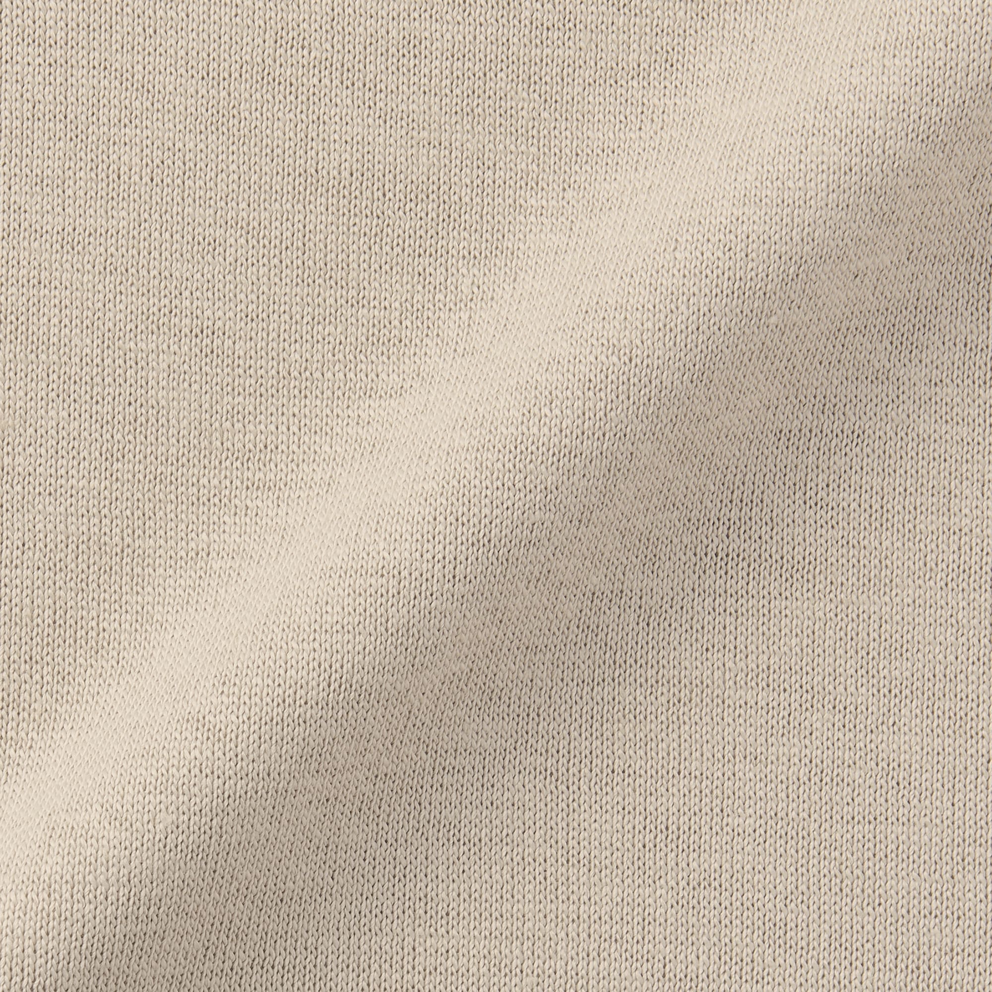 紳士　ＵＶカットヘンプ混クルーネック半袖セーター