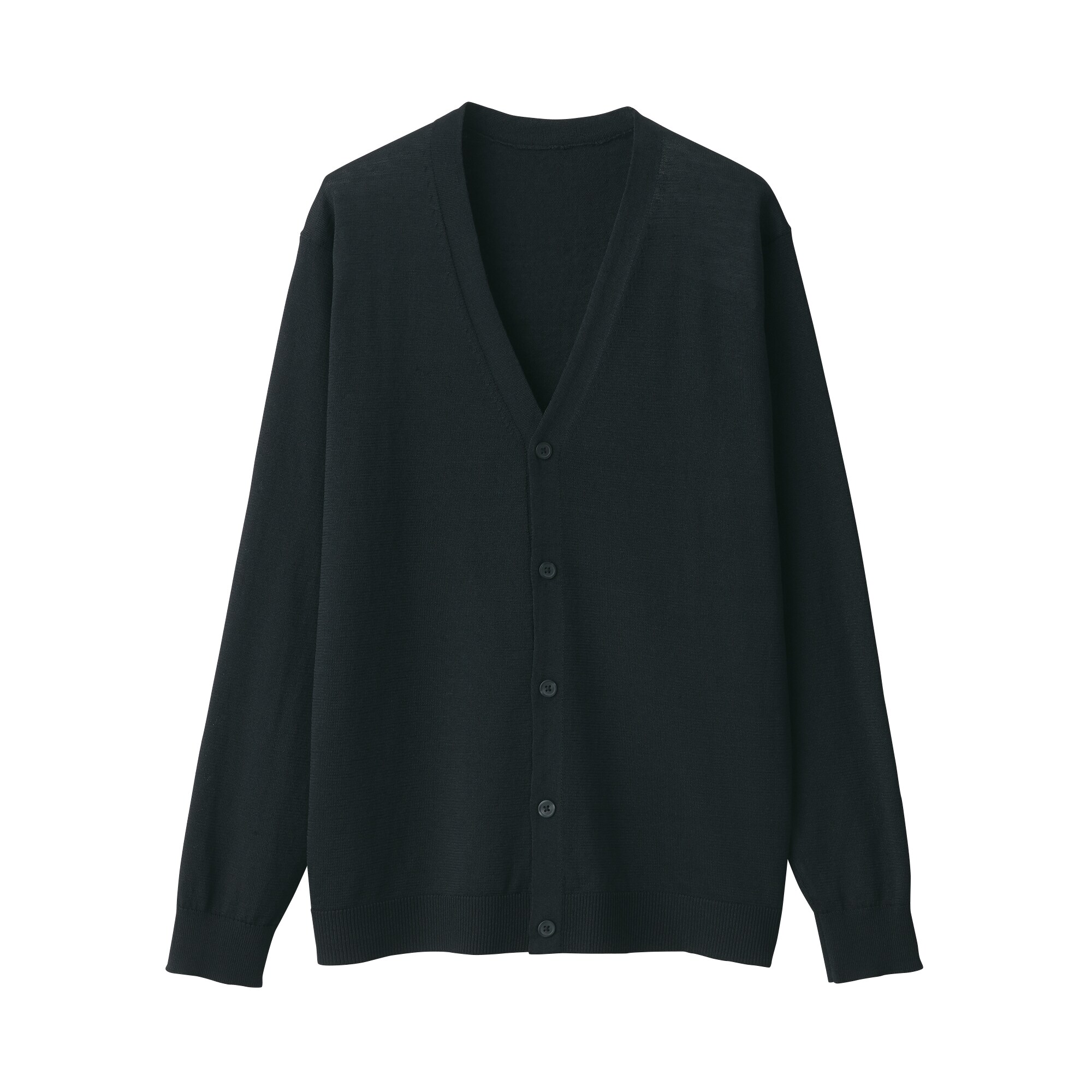 紳士 UVカットヘンプ混Vネックカーディガン | 無印良品