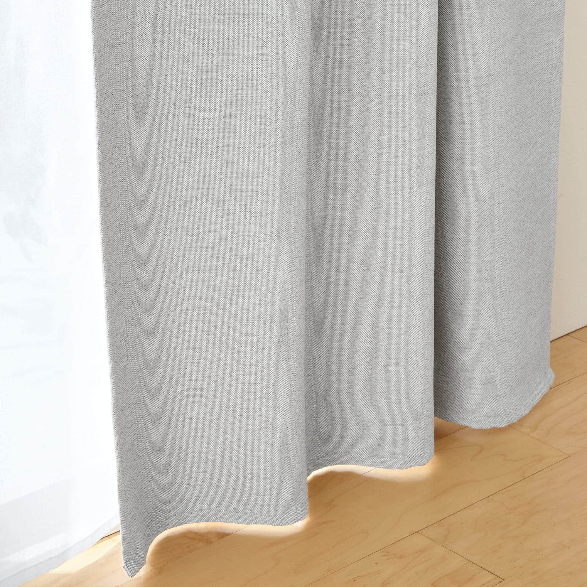 防炎・遮光性　二重織りノンプリーツカーテン