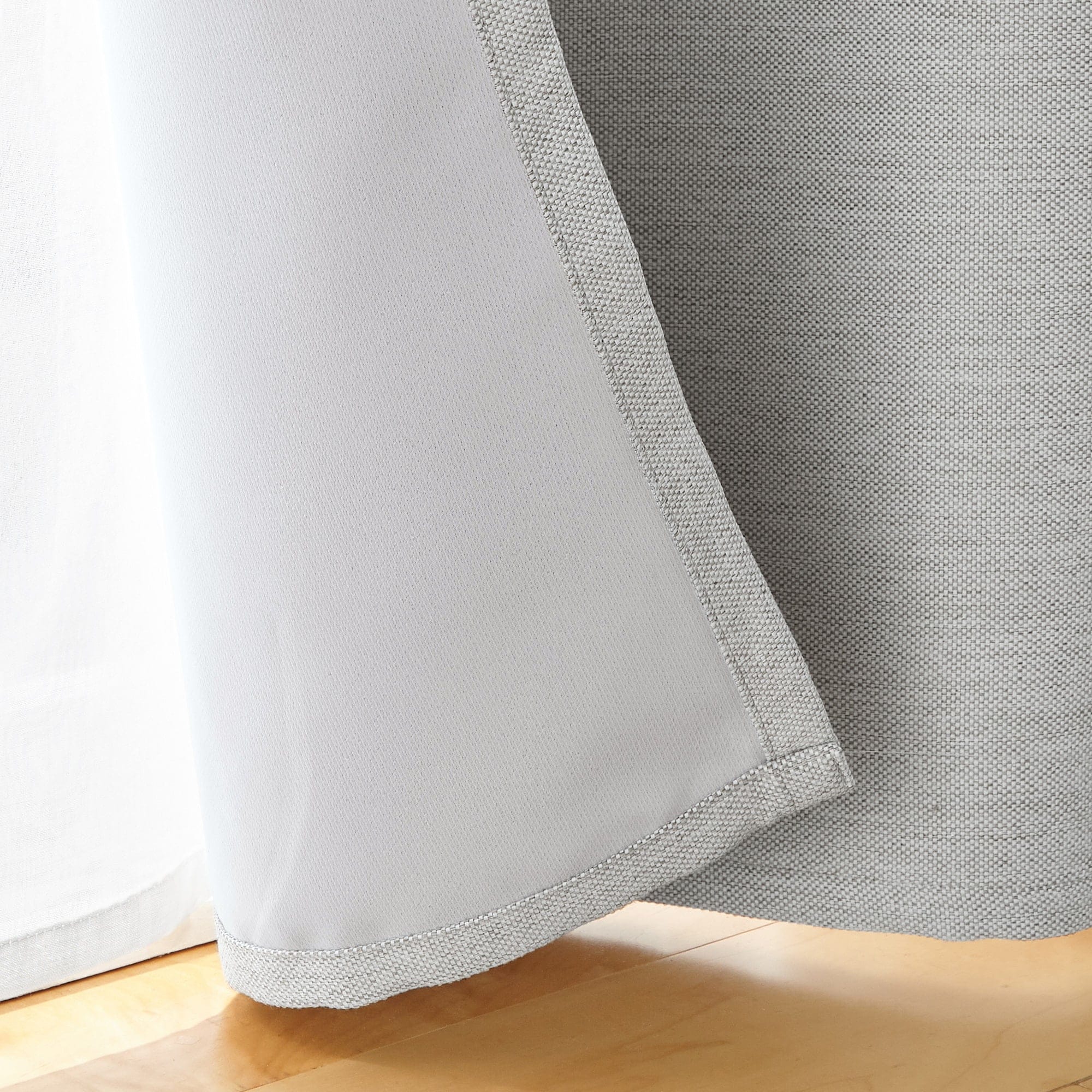 防炎・遮光性　二重織りノンプリーツカーテン