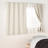 防炎・遮光性　二重織りノンプリーツカーテン