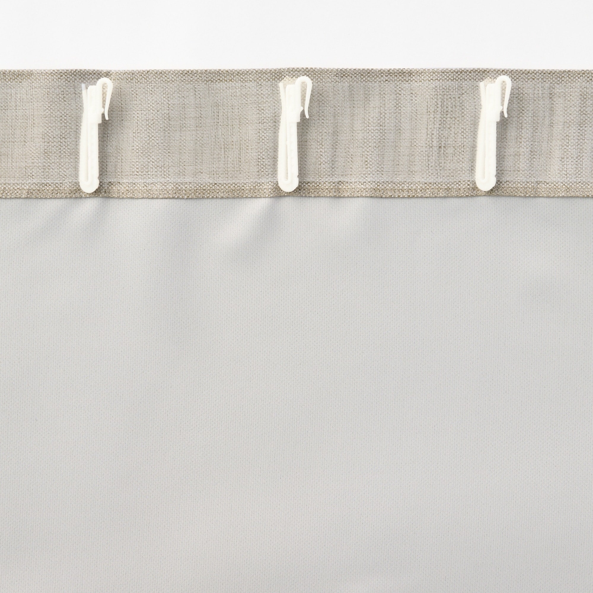 防炎・遮光性 二重織りノンプリーツカーテン | 無印良品