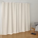 防炎・遮光性　二重織りノンプリーツカーテン