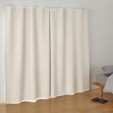 防炎・遮光性　二重織りノンプリーツカーテン