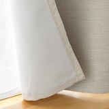 防炎・遮光性　二重織りノンプリーツカーテン