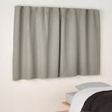 防炎・遮光性　ドビー織りノンプリーツカーテン