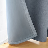 防炎・遮光性　ドビー織りノンプリーツカーテン