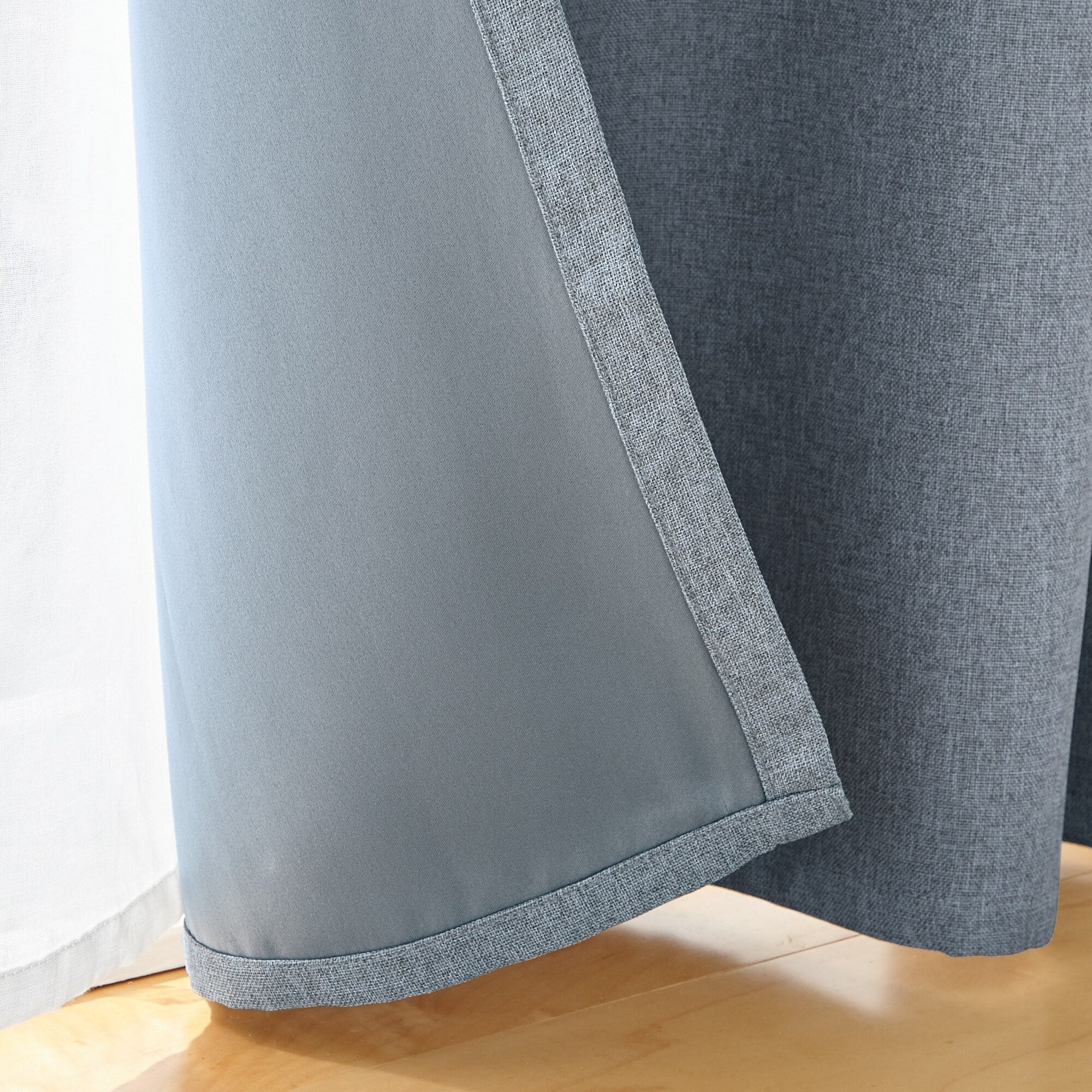 防炎・遮光性　ドビー織りノンプリーツカーテン