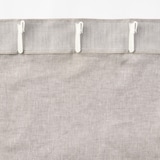 麻平織ノンプリーツカーテン