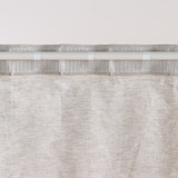 麻平織ノンプリーツカーテン