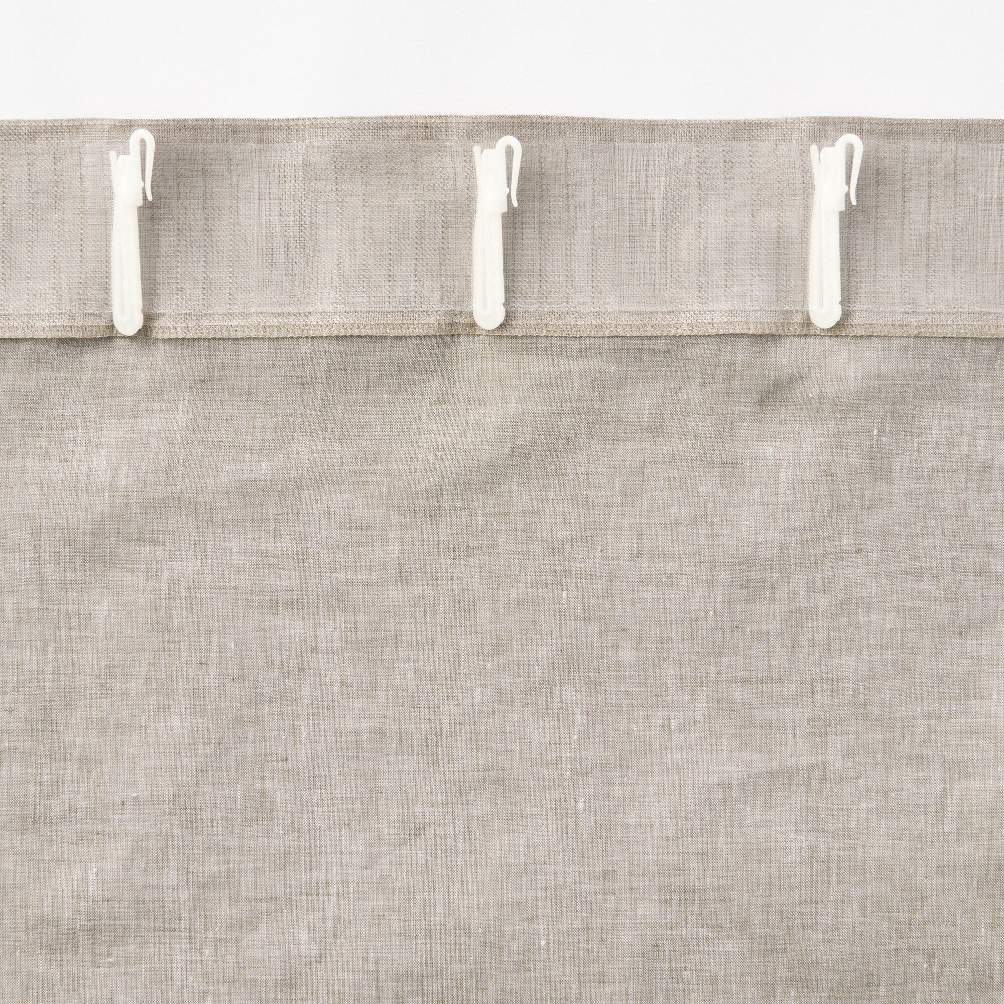 麻平織ノンプリーツカーテン | 無印良品