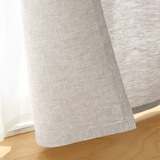 麻平織ノンプリーツカーテン