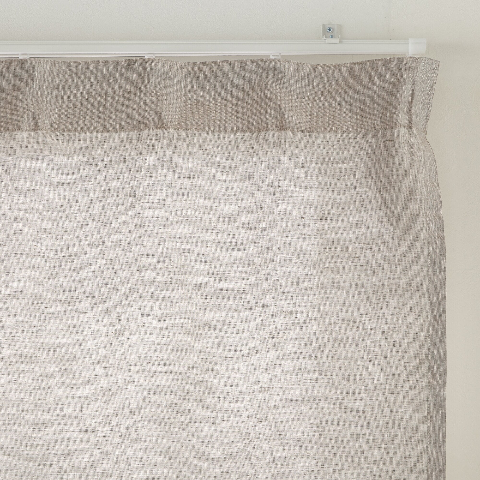 麻平織ノンプリーツカーテン | 無印良品