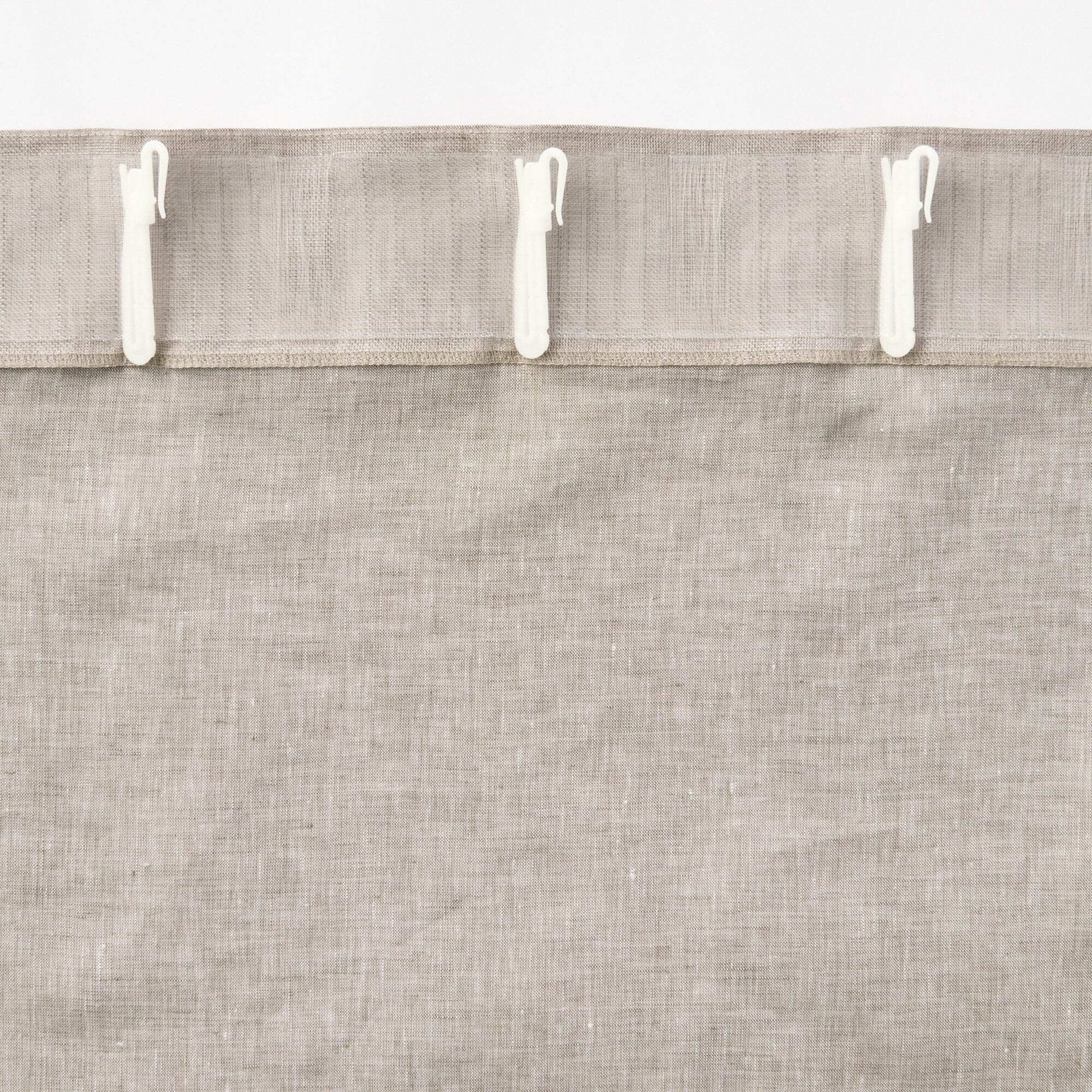 麻平織ノンプリーツカーテン | 無印良品