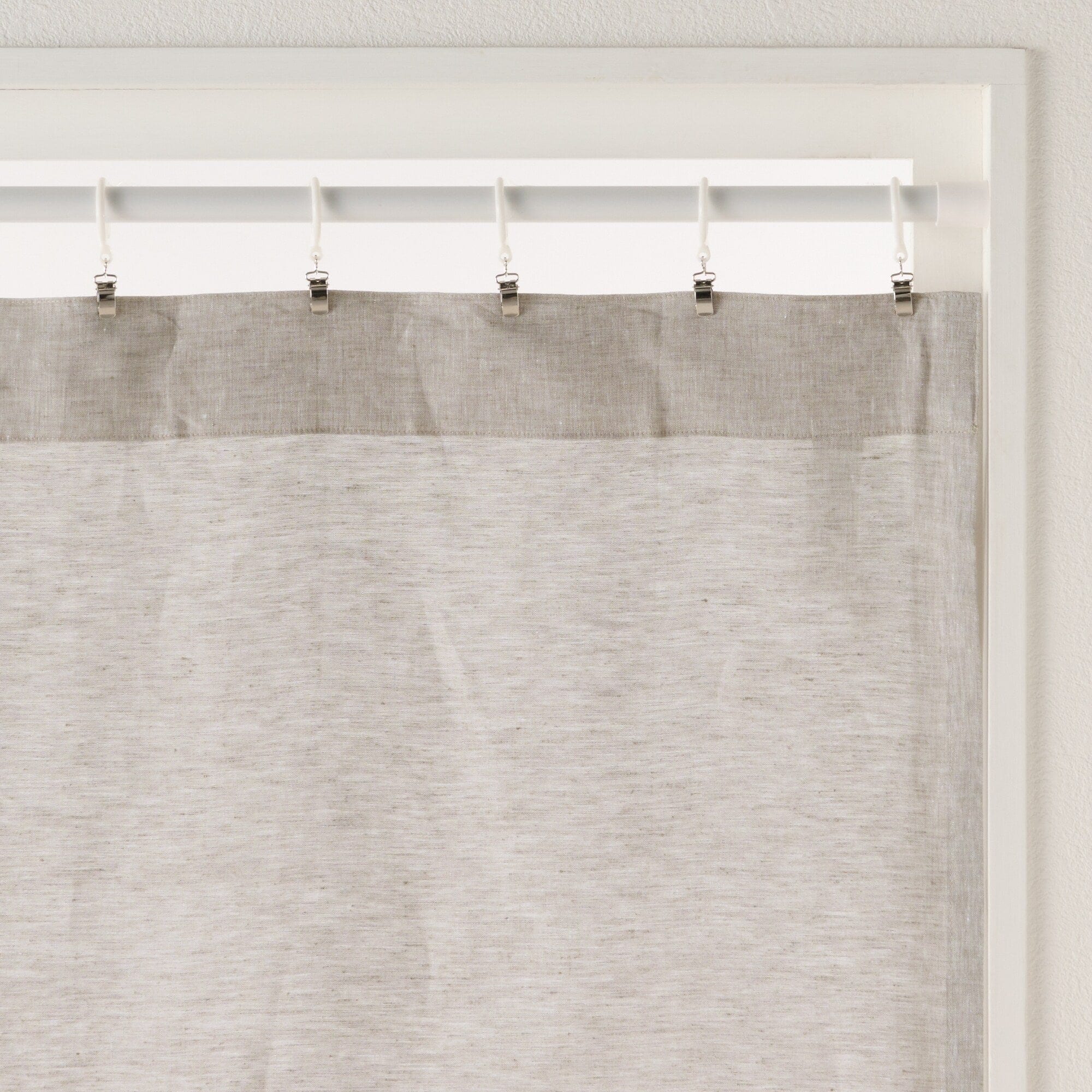 麻平織ノンプリーツカーテン | 無印良品