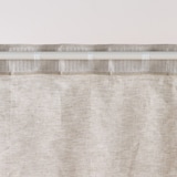 麻平織ノンプリーツカーテン