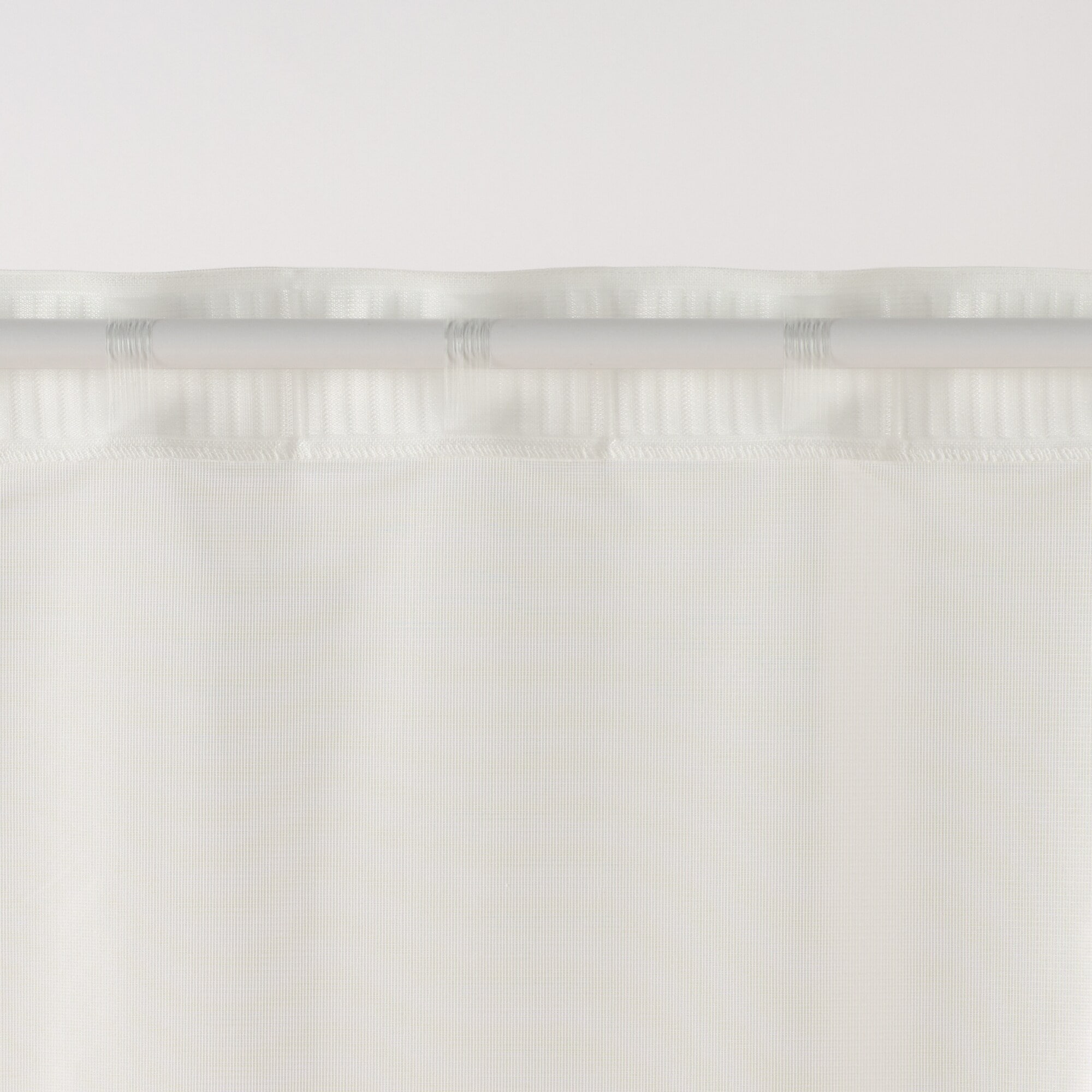 熱を通しにくく透けにくいレースノンプリーツカーテン | 無印良品