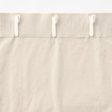 綿洗いざらし平織ノンプリーツカーテン