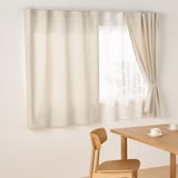 綿洗いざらし平織ノンプリーツカーテン