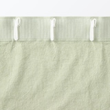 綿洗いざらし平織ノンプリーツカーテン