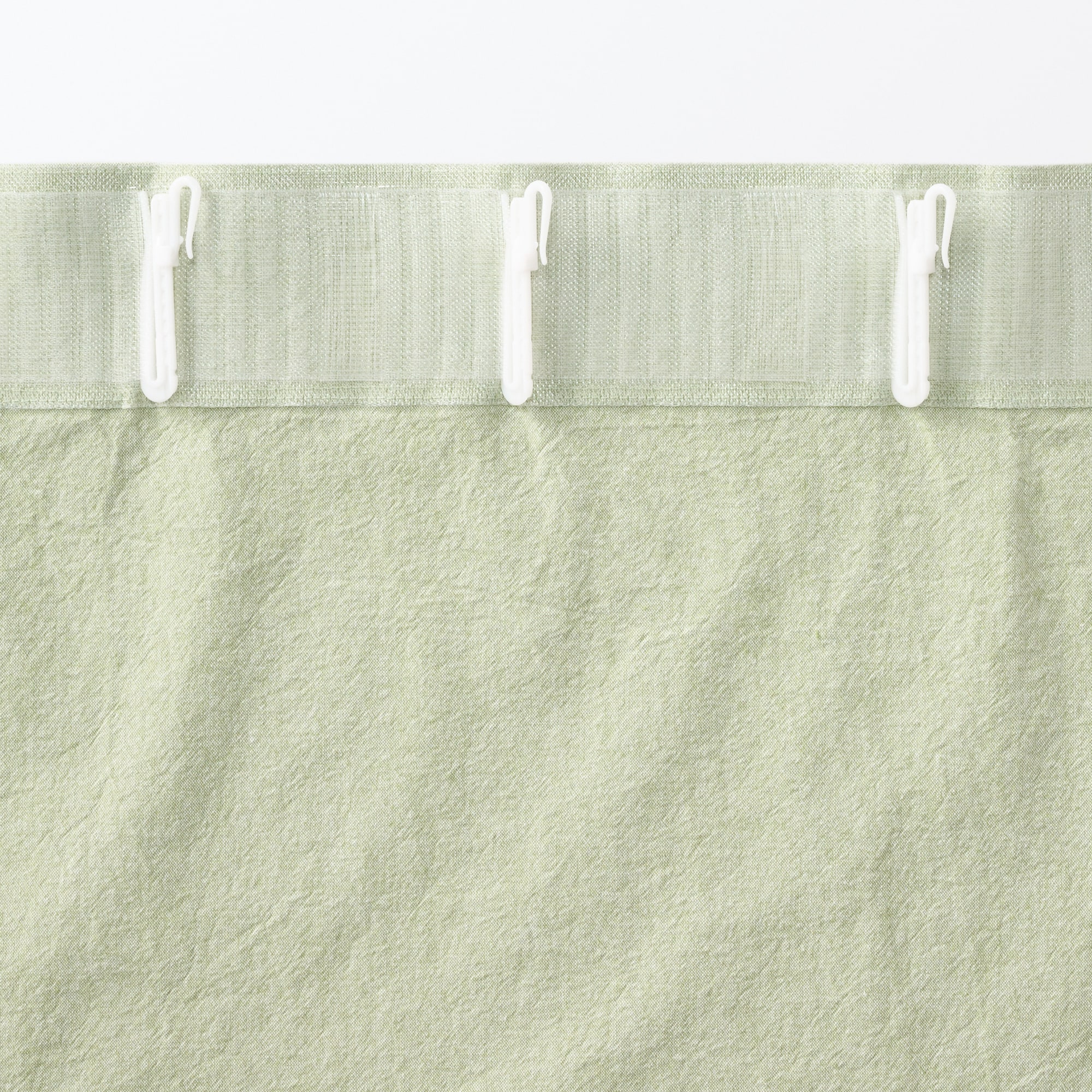 綿洗いざらし平織ノンプリーツカーテン