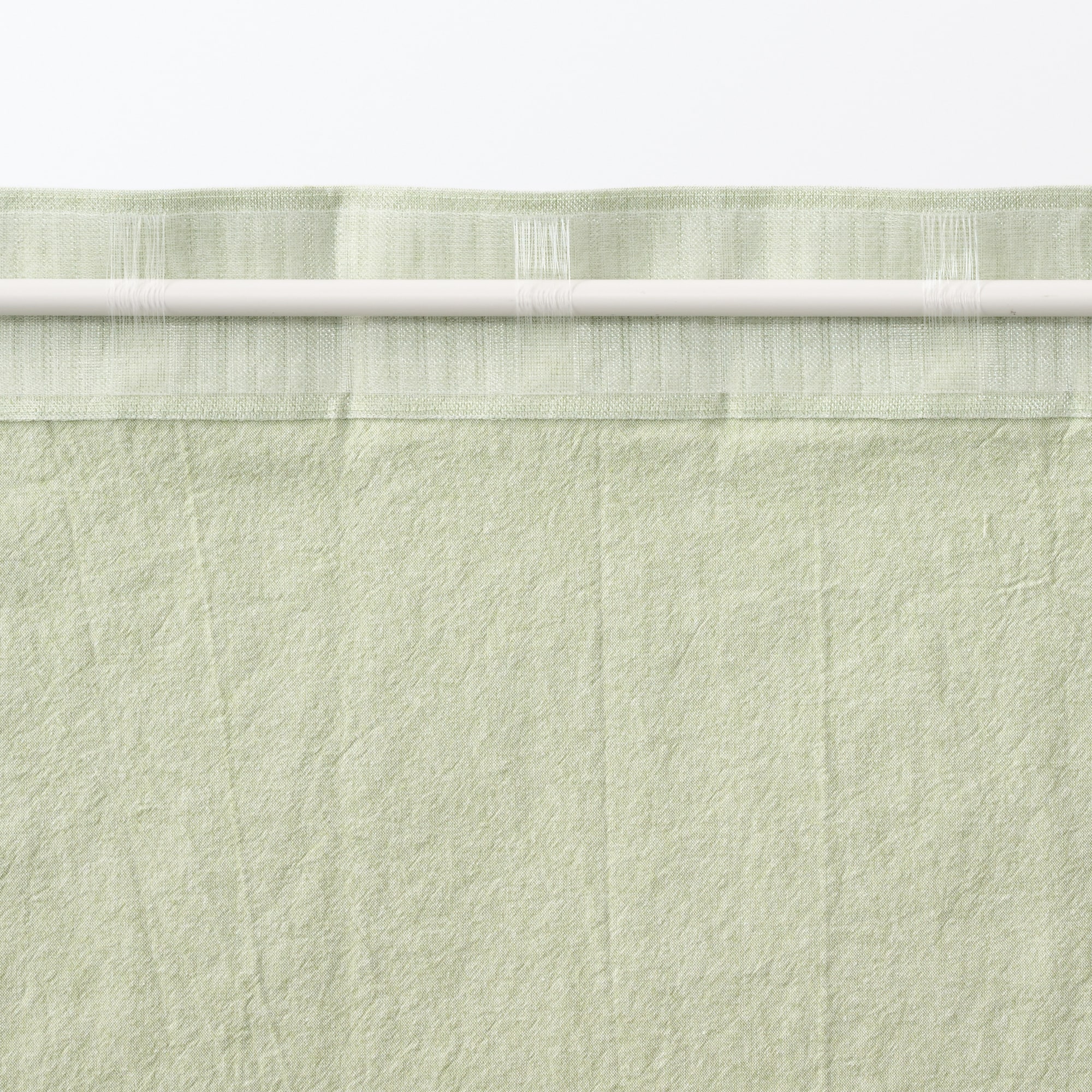 綿洗いざらし平織ノンプリーツカーテン