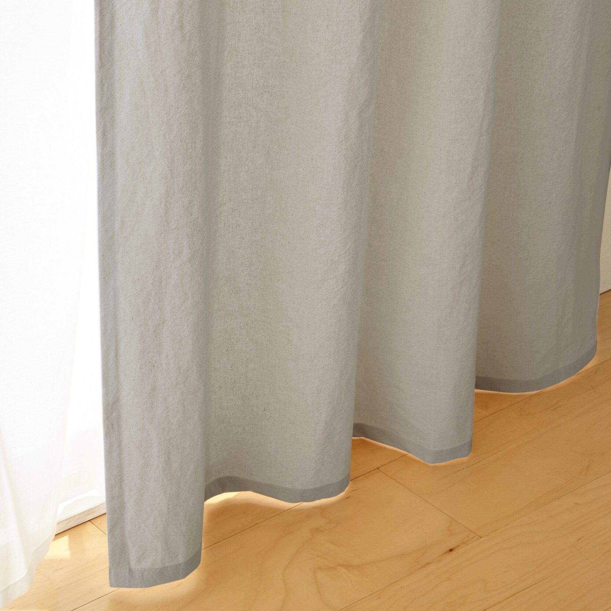 綿洗いざらし平織ノンプリーツカーテン | 無印良品