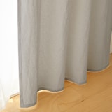 綿洗いざらし平織ノンプリーツカーテン