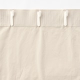 綿洗いざらし平織ノンプリーツカーテン