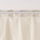 綿洗いざらし平織ノンプリーツカーテン