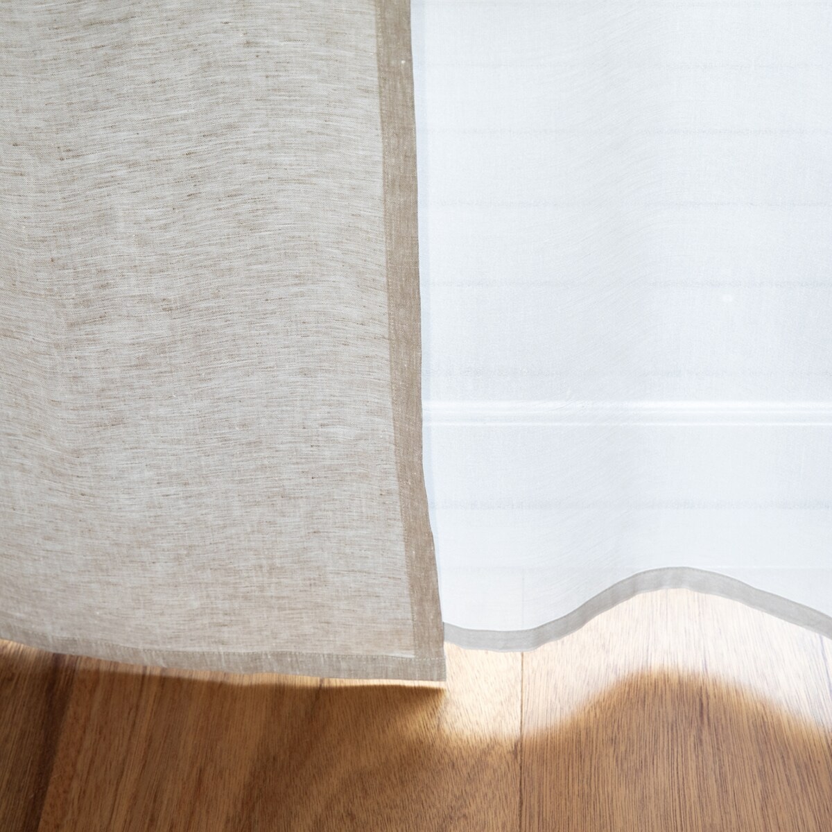 綿ボイルノンプリーツレースカーテン