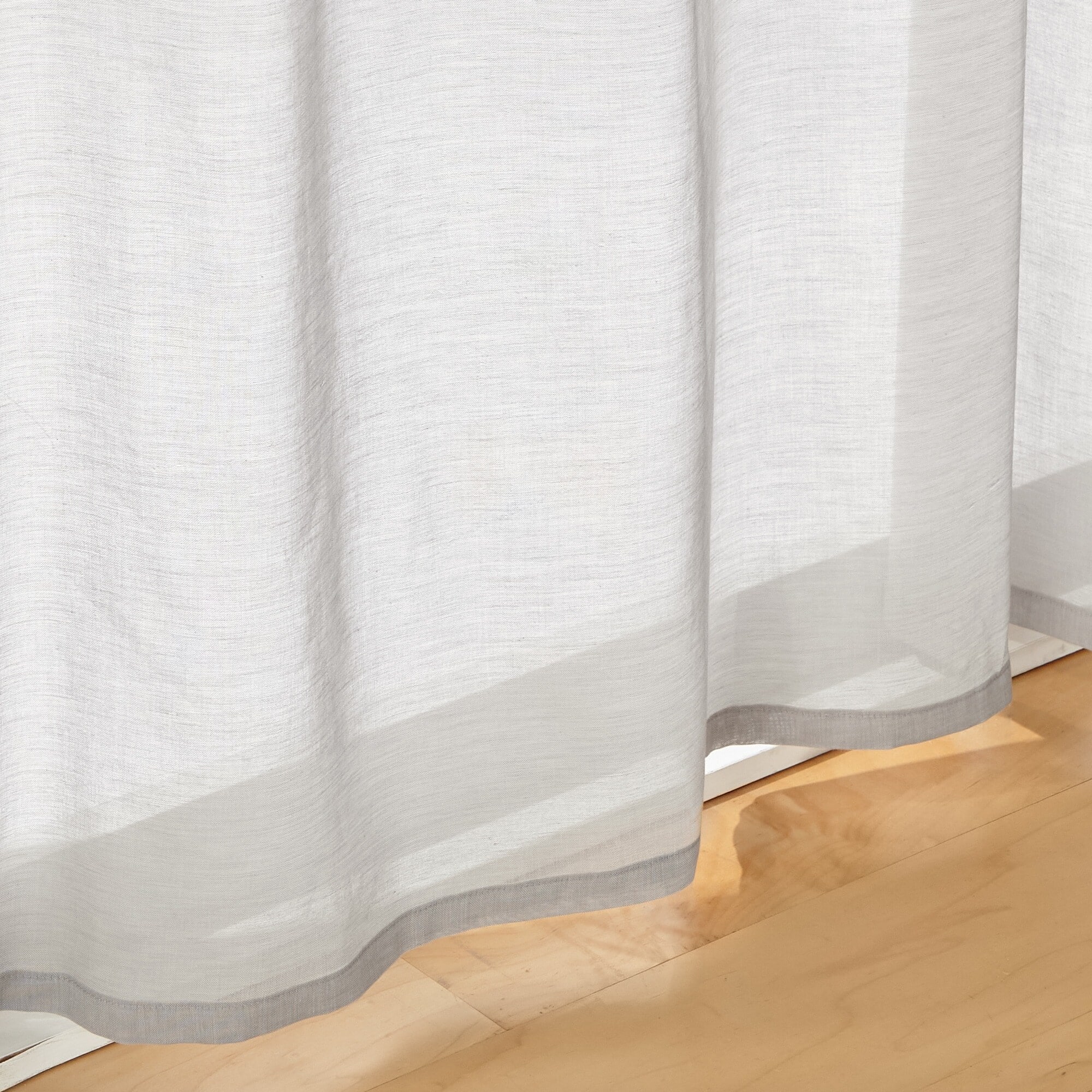 綿ボイルノンプリーツレースカーテン